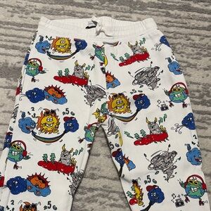 Stella McCartney Kids White Cartoon Print Joggers